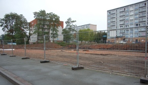 Les premiers travaux de terrassement pour la construction du futur centre technique municipal de Mons en Baroeul