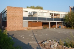 Le collège Descartes en septembre 2009, avant sa démolition