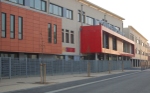 La façade du nouveau collège Descartes à Mons en Baroeul