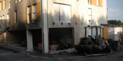 logements incendiés rue Paul Milliez à Mons en Baroeul