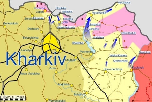 Offensive de Kharkiv Image War Mapper